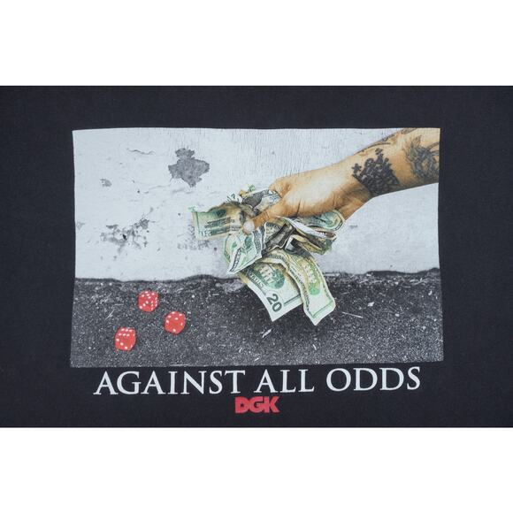 DGK Against All Odds Graphic T-Shirt Black Size XL Skate Streetwear - Picture 4 of 4